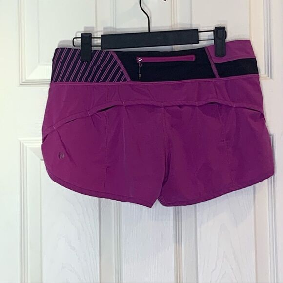 Lululemon Run Speed Short Size 6 Ultra Violet/Quill - Picture 2 of 11